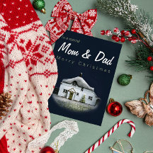 Julkort till Mamma och Pappa - Engelskt lantställe