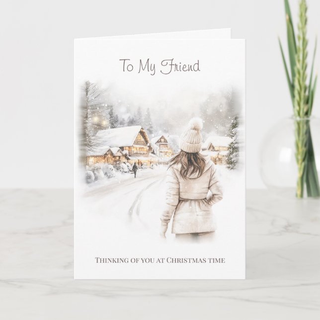 Julkort till min vän kort (Framsida)