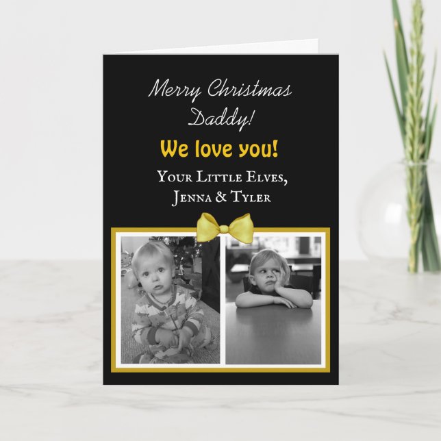 Julkort till pappa kort (Framsida)