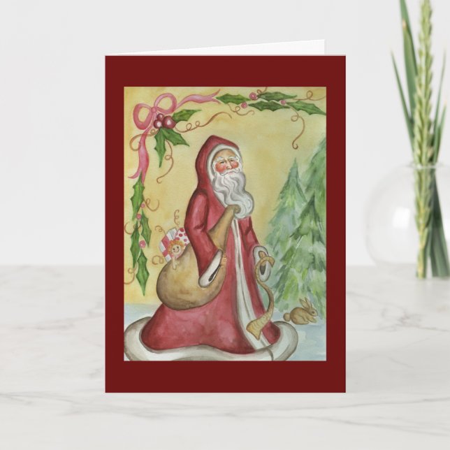 Julkort Tomte Pappa Tomten Helgkort (Framsida)