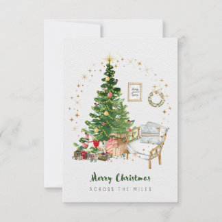 Julkort tvärs över Miles 3,5x5" Tack Kort