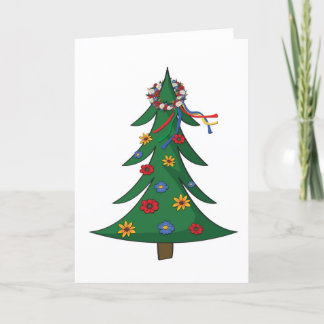 Julkort - ukrainska vinok tack kort