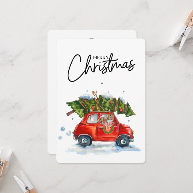 Julkort-Valper med träd (Fram/Back In Situ)