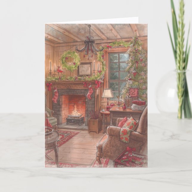 Julkort - Varm och Önskemål Kort (Framsida)