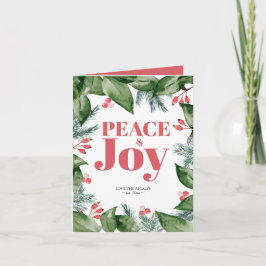 Julkort Vattenfärg Botaniska Grey Helgkort