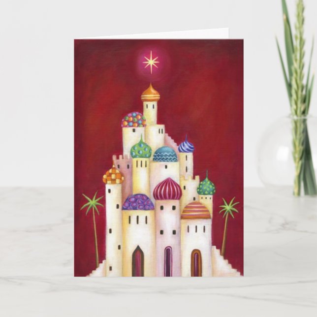 Julkort - Whimsical Bethlehem Star Kort (Framsida)