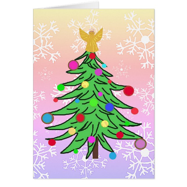 Julkortanpassningsbar Hälsningskort (Framsidan)