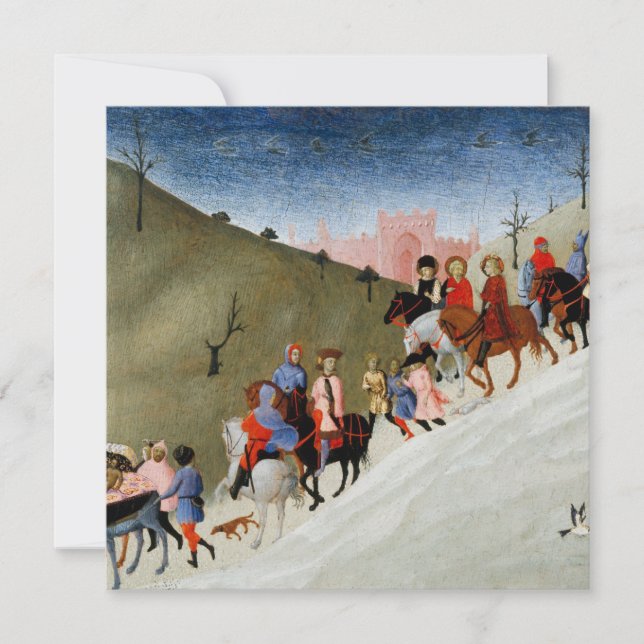 Julkortet De vise männens resa Julkort (Framsida)