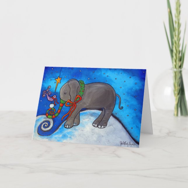 Julkortet "Dela jul" Helgkort (Framsida)