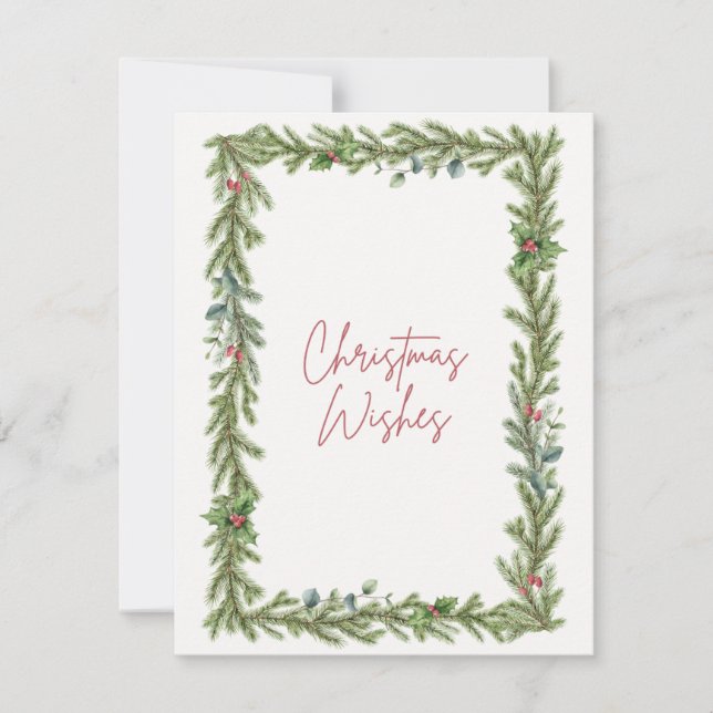 Julkortet "Juli Önskemål" Julkort (Framsida)