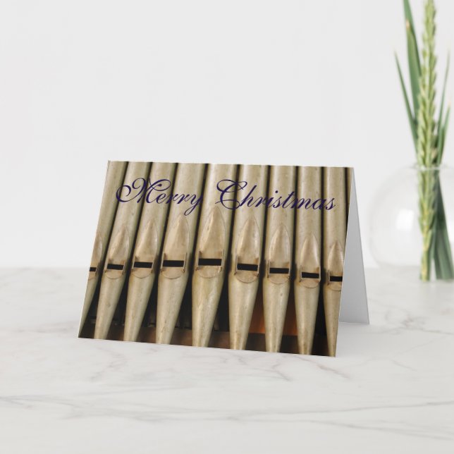 Julkortet Organ Rör Helgkort (Framsida)