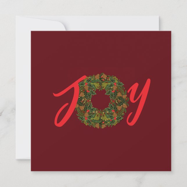 Julkortet Paisley God Jul Card (Framsida)