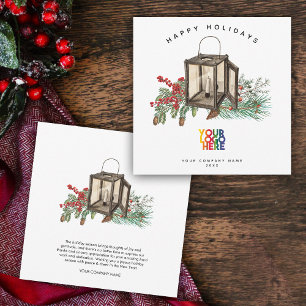 Julkortet Rustic Corporate Business Logotyp
