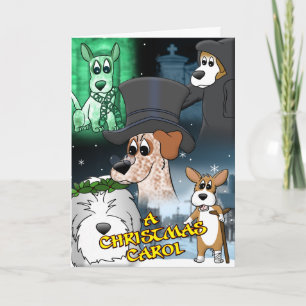 Julkortet Sång Hund älskare Helgkort