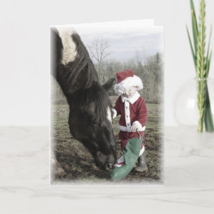 Julkortet "Santa and Pengarar" Helgkort