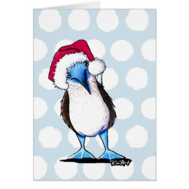 Julkortet Santa Booby Bird Hälsningskort