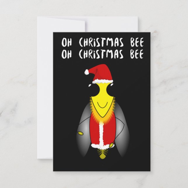 Julkortet Santa Honung Bee Tack Kort (Framsida)