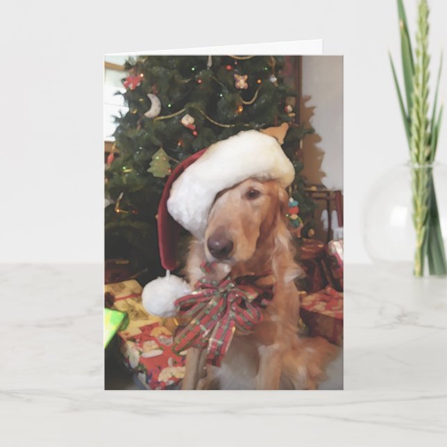 Julkortet Santa Tassar Helgkort (Framsida)