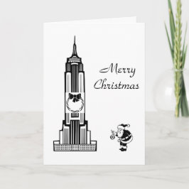 Julkortet Santa Vintage Stil New York City Helgkort