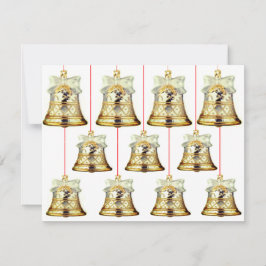 Julkortet silver och Guld Klockor Anteckningskort