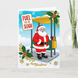 Julkortet underblåser det lustiga helgkort