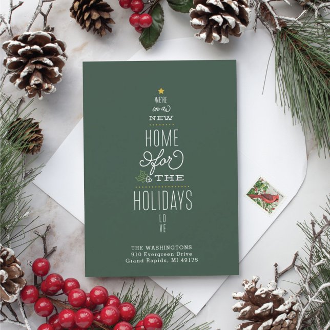 Julkortets Flytta Meddelande Nytt adress (Skapare uppladdad)