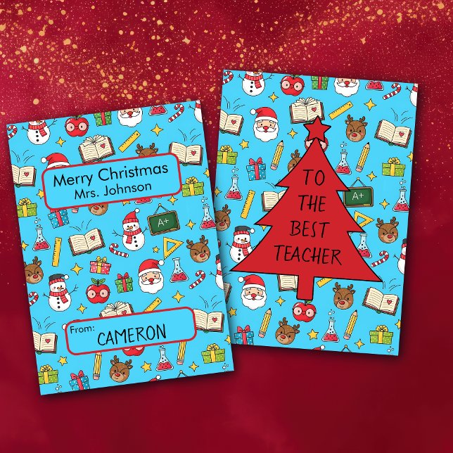 Julkortets För barn Lärare Inbjudningar (Skapare uppladdad)