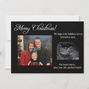 Julkortets Gravid Meddelande Ultrasound