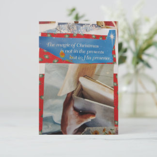 Julkortets magi inbjudningar