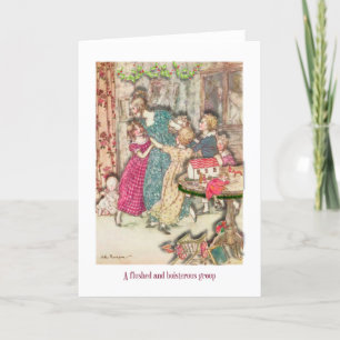 Julkortets Vintage Charles Dickens Party Helgkort
