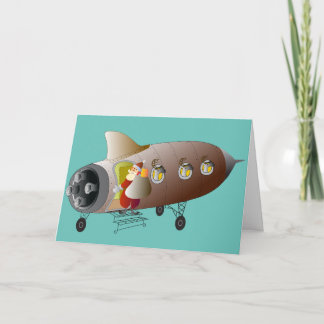 Julkortraket Santa Helgkort