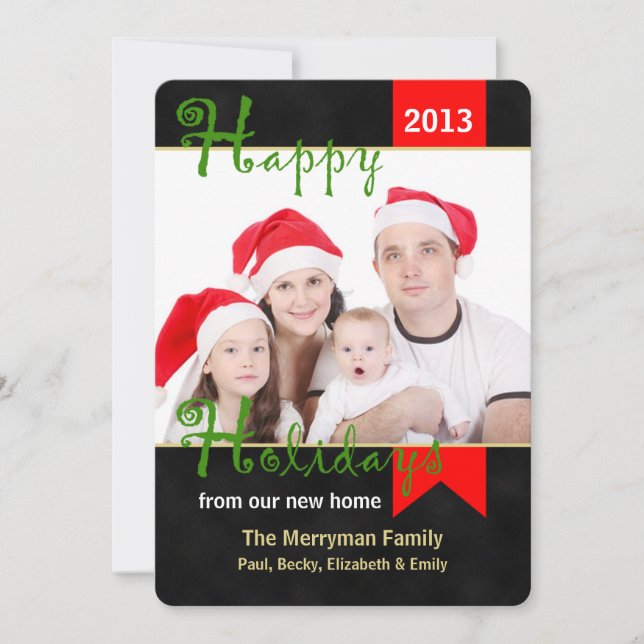 Julkortsfoto från ny adress julkort (Framsida)