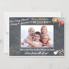 Julkortsgåva till mor- och farföräldrar Magnet