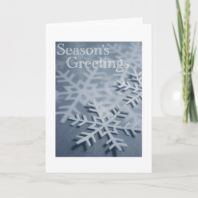 JulkortSnowflake Helgkort (Framsida)