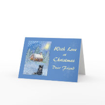 Julkortsvän, gräns-kollie hund