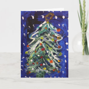Julkortträd Kort
