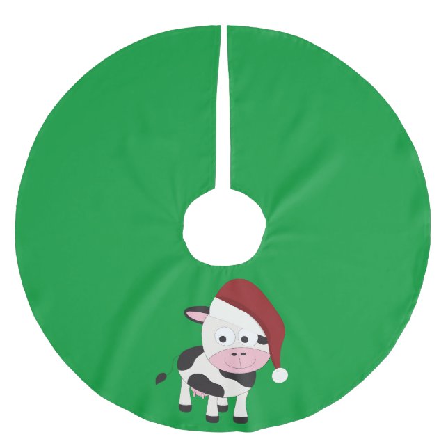 Julkott Julgransmatta Borstad Polyester (Framsidan)