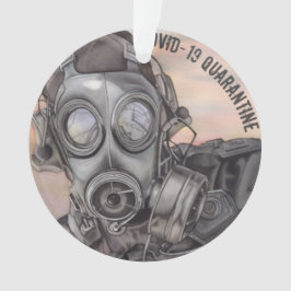 Julkovid Pandemi, maskerad Prepper Ornament