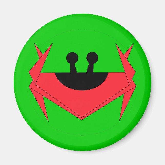 Julkrabba (grönt) magnet (Framsidan)