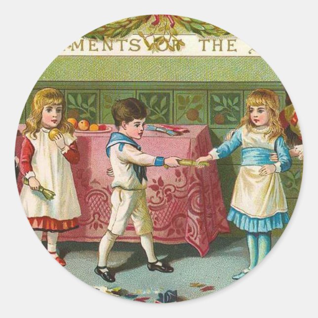 Julkrackare Runt Klistermärke (Framsida)