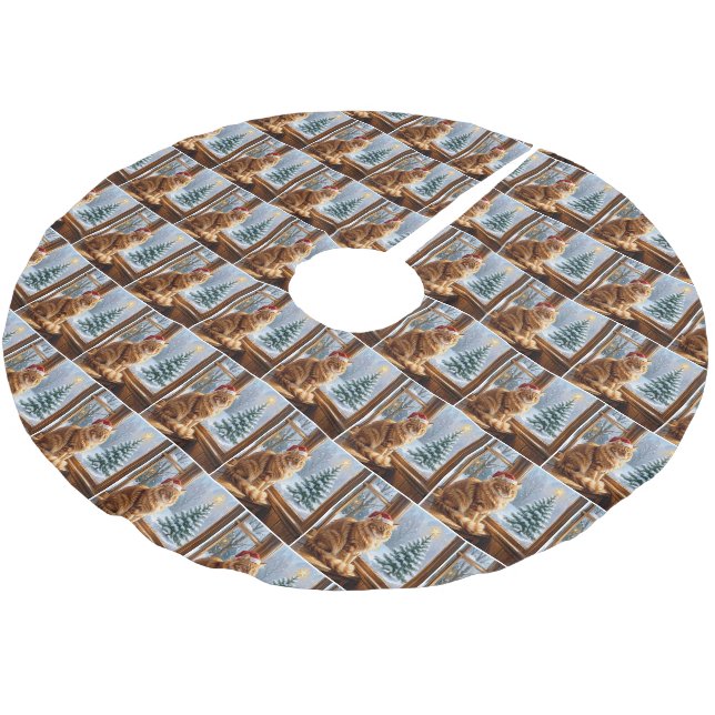 Julkräfta Julgransmatta Borstad Polyester (Vinklad)