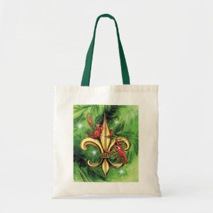 Julkräftor & Fleur de lis Tygkasse
