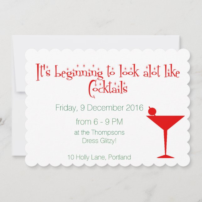 Julkräftsvansar Retro 50s Stil Julkort (Framsida)