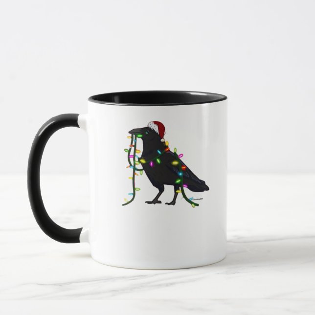 Julkråka Året Runt Är Jul Mugg (Vänster)
