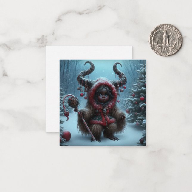 Julkrampus Anteckningskort (Fram/Back In Situ)