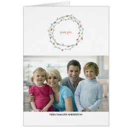 Julkran feriehäls ning hälsningskort