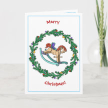 Julkran med att vagga hästen