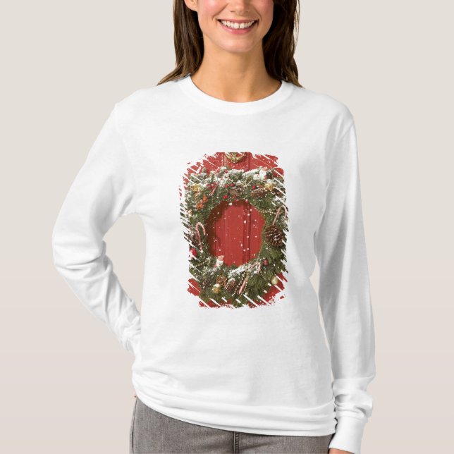 Julkran som hänger på en dörr tee (Framsida)