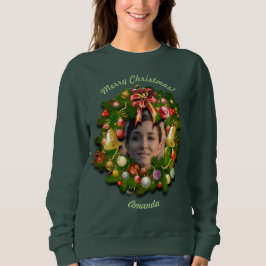 Julkran som skräddarsy med ditt foto tee shirt
