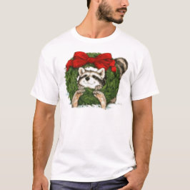 Julkrandekoration och Raccoon Tee